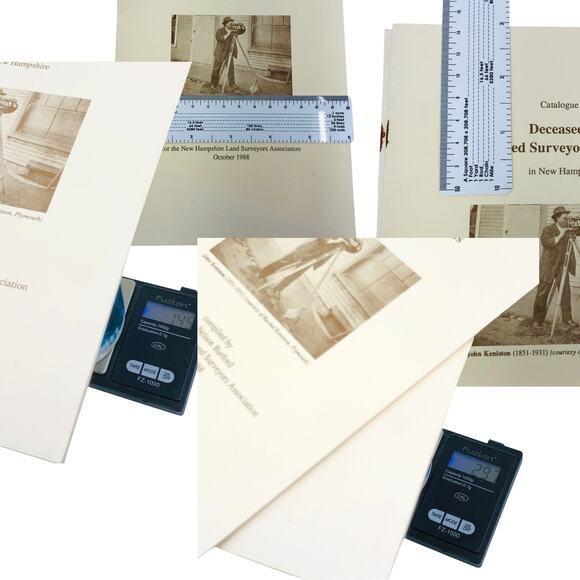 Deceased & Retired Suveryor's Records in New Hampshire Oct 1988 Book [Lot of 2] - Picture 10 of 10